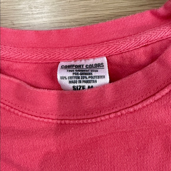 Seaside Coral Crewneck Comfort Colors Sweatshirt Size Medium M - Picture 3 of 6